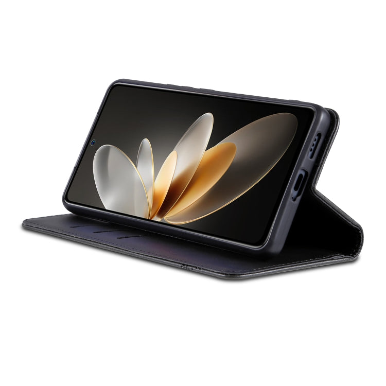 For Honor 200 AZNS Magnetic Calf Texture Flip Leather Phone Case(Black) by AZNS