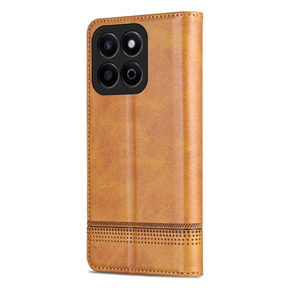 For Honor Play 60 Plus AZNS Magnetic Calf Texture Flip Leather Phone Case(Light Brown) by AZNS