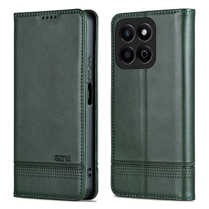 For Honor Play 60 Plus AZNS Magnetic Calf Texture Flip Leather Phone Case(Dark Green) by AZNS