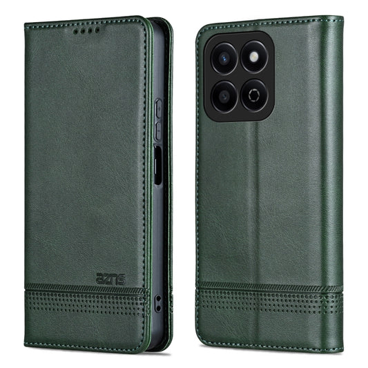 For Honor Play 60 Plus AZNS Magnetic Calf Texture Flip Leather Phone Case(Dark Green) by AZNS