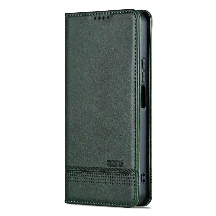 For Honor Play 60 Plus AZNS Magnetic Calf Texture Flip Leather Phone Case(Dark Green) by AZNS