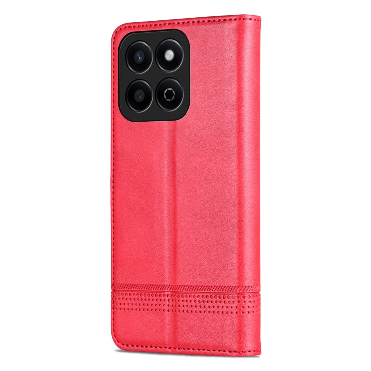 For Honor Play 60 Plus AZNS Magnetic Calf Texture Flip Leather Phone Case(Red) by AZNS