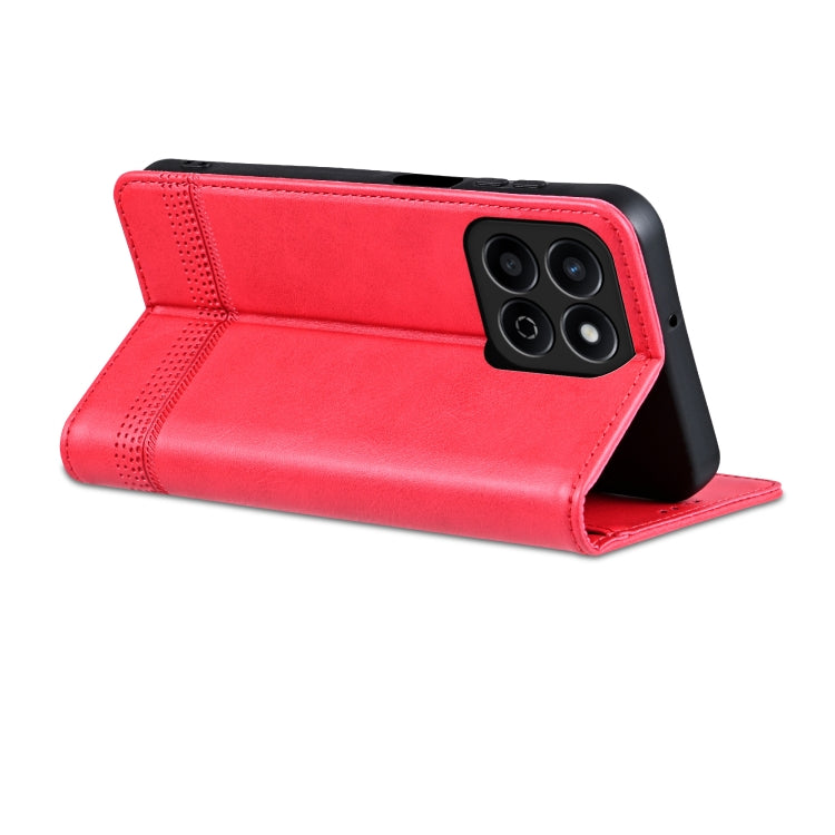 For Honor Play 60 Plus AZNS Magnetic Calf Texture Flip Leather Phone Case(Red) by AZNS