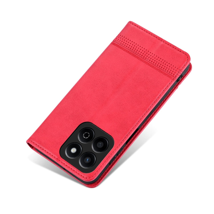 For Honor Play 60 Plus AZNS Magnetic Calf Texture Flip Leather Phone Case(Red) by AZNS
