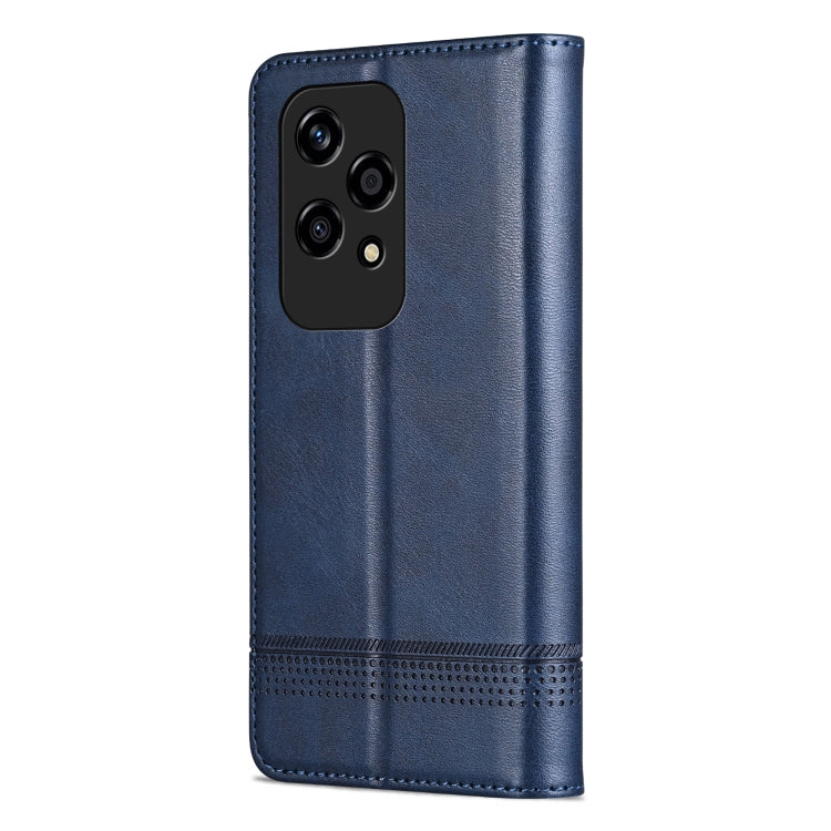 For Honor 200 Lite Global AZNS Magnetic Calf Texture Flip Leather Phone Case(Dark Blue) by AZNS