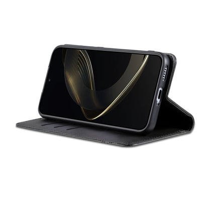 For Honor Magic7 Pro AZNS Magnetic Calf Texture Flip Leather Phone Case(Black) by AZNS