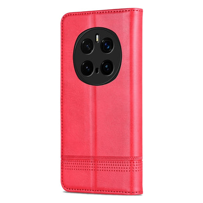 For Honor Magic7 Pro AZNS Magnetic Calf Texture Flip Leather Phone Case(Red) by AZNS