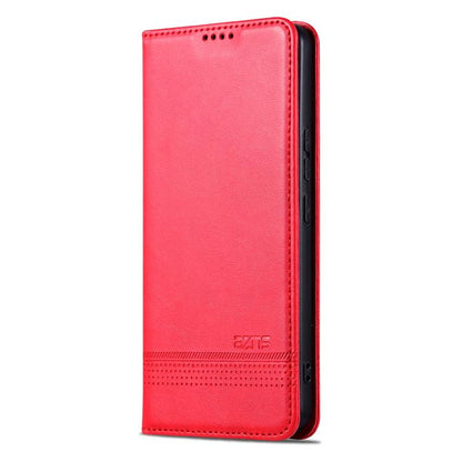 For Honor 300 Pro AZNS Magnetic Calf Texture Flip Leather Phone Case(Red) by AZNS
