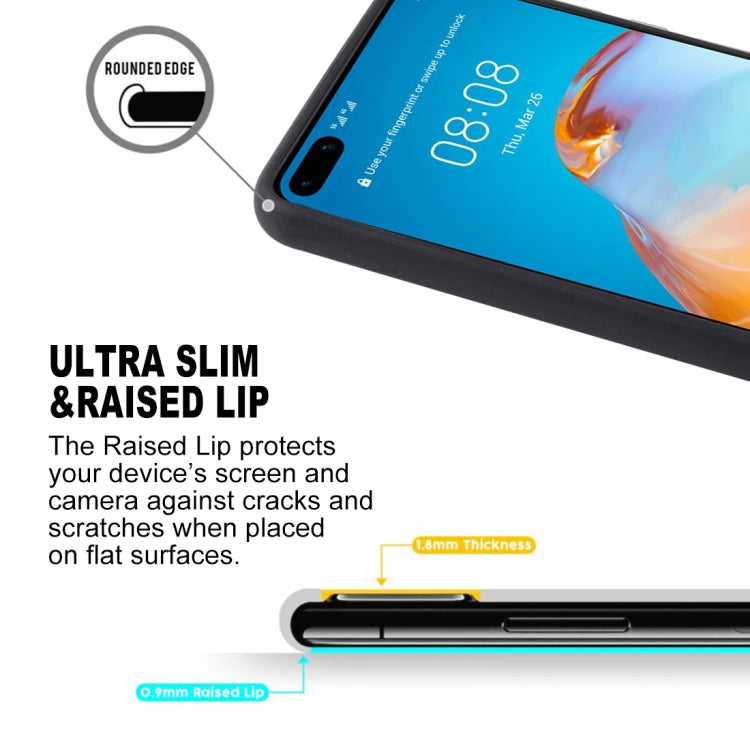 For Huawei P40 SULADA Shockproof TPU + Handmade Leather Protective Case(Grey) by SULADA