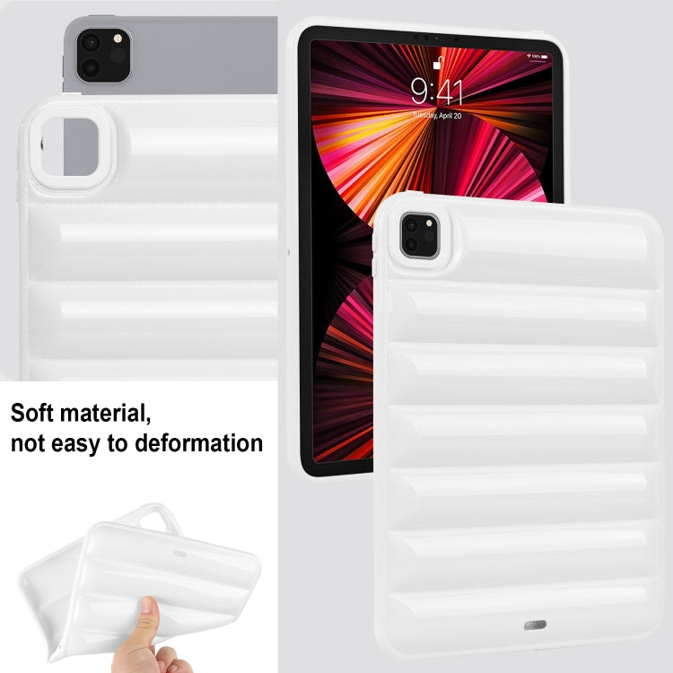 For iPad Pro 11 2022 / 2021 / 2020 Eiderdown Cushion Shockproof Tablet Case(White) by bashfashion