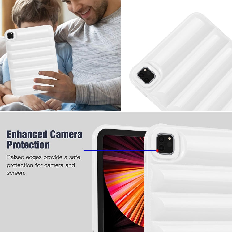 For iPad Pro 11 2022 / 2021 / 2020 Eiderdown Cushion Shockproof Tablet Case(White) by bashfashion