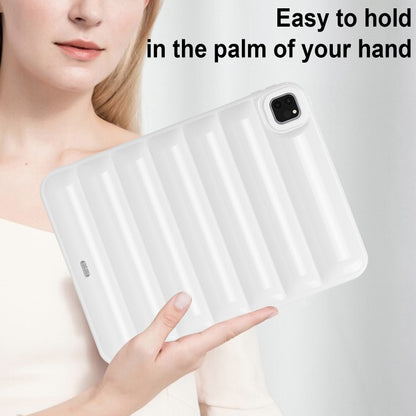 For iPad Pro 11 2022 / 2021 / 2020 Eiderdown Cushion Shockproof Tablet Case(White) by bashfashion
