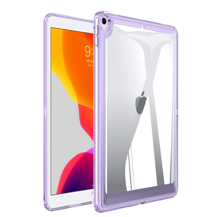 For iPad Air 3 10.5 2019 Transparent Acrylic Tablet Case(Light Purple) by bashfashion