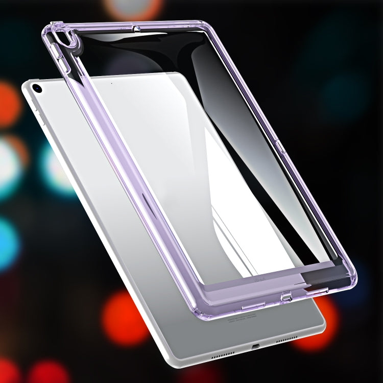 For iPad Air 3 10.5 2019 Transparent Acrylic Tablet Case(Light Purple) by bashfashion