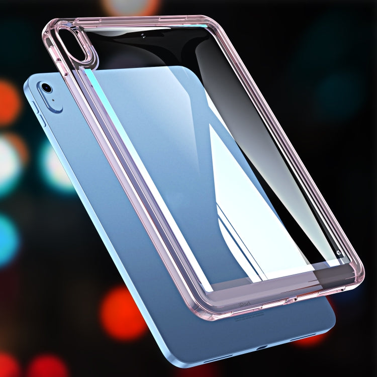 For iPad 2025 / 2022 Transparent Acrylic Tablet Case(Pink) by bashfashion