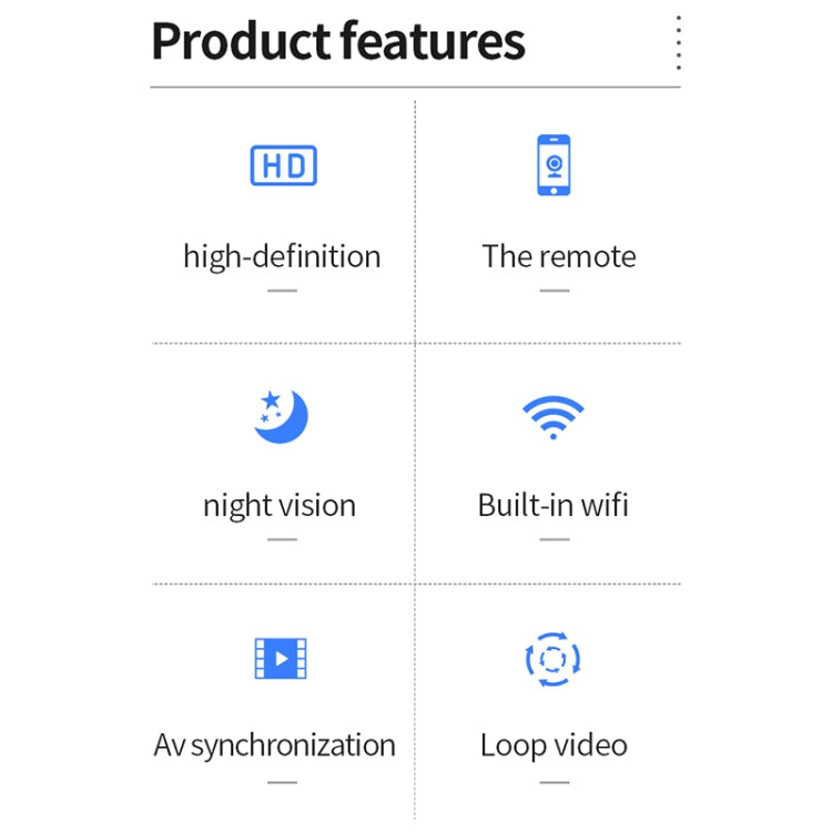 X2 Smart HD Mini WiFi Camera Support Night Vision & Motion Detection & TF Card