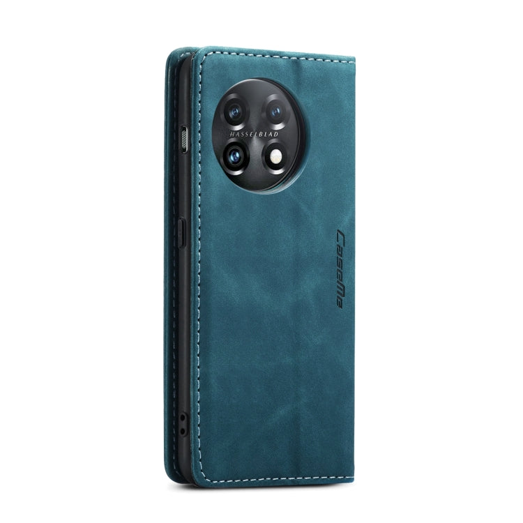 For OnePlus 11 CaseMe 013 Multifunctional Horizontal Flip Leather Phone Case(Blue) by CaseMe
