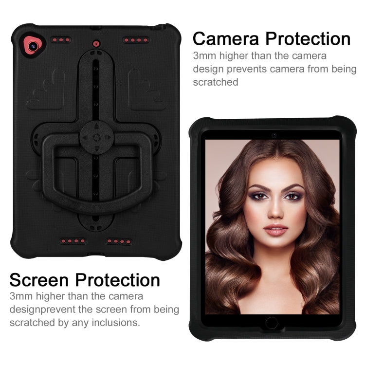 Shield 360 Rotation Handle EVA Shockproof PC Tablet Case For iPad 10.2 2019/2020/2021/Pro 10.5 2017/Air 2019 (Black) by bashfashion