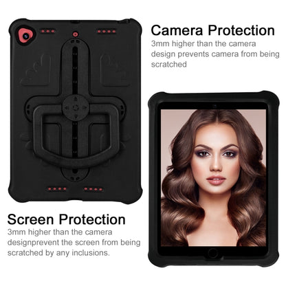 Shield 360 Rotation Handle EVA Shockproof PC Tablet Case For iPad 10.2 2019/2020/2021/Pro 10.5 2017/Air 2019 (Black) by bashfashion