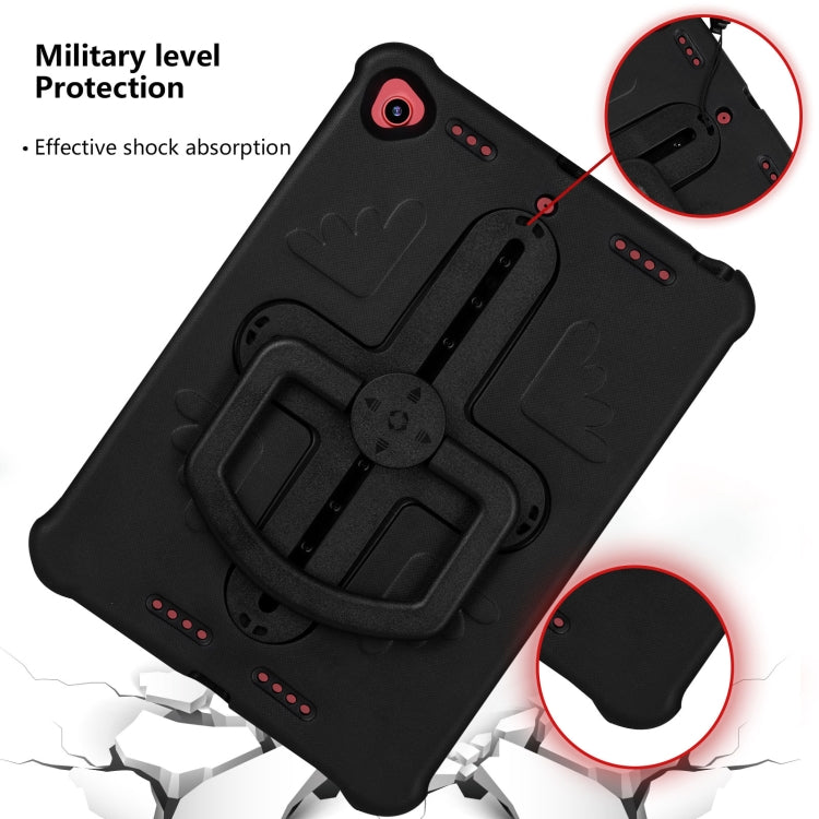 Shield 360 Rotation Handle EVA Shockproof PC Tablet Case For iPad 10.2 2019/2020/2021/Pro 10.5 2017/Air 2019 (Black) by bashfashion