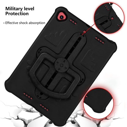 Shield 360 Rotation Handle EVA Shockproof PC Tablet Case For iPad 10.2 2019/2020/2021/Pro 10.5 2017/Air 2019 (Black) by bashfashion