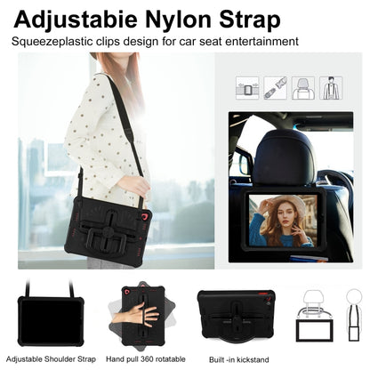Shield 360 Rotation Handle EVA Shockproof PC Tablet Case For iPad 10.2 2019/2020/2021/Pro 10.5 2017/Air 2019 (Black) by bashfashion