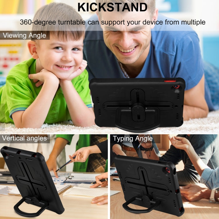 Shield 360 Rotation Handle EVA Shockproof PC Tablet Case For iPad 10.2 2019/2020/2021/Pro 10.5 2017/Air 2019 (Black) by bashfashion