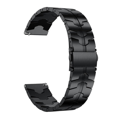 For Garmin Venu / Venu 2 Plus / Venu Sq / Sq2 20mm Universal Stainless Steel Watch Band(Black) by bashfashion