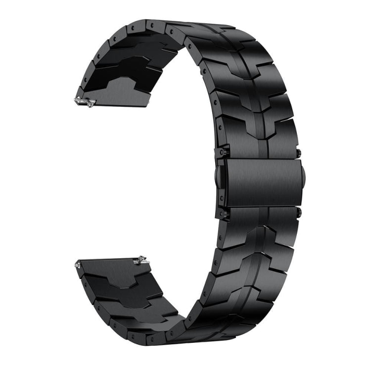 For Garmin Venu 2 / Forerunner 265 / 255 22mm Universal Stainless Steel Watch Band(Black) by bashfashion