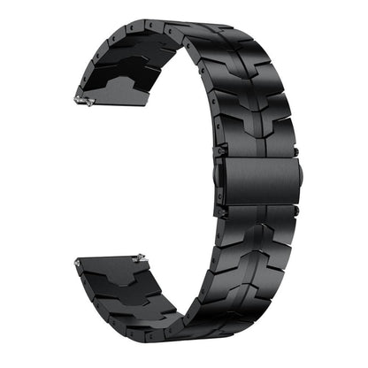 For Garmin Venu 2 / Forerunner 265 / 255 22mm Universal Stainless Steel Watch Band(Black) by bashfashion