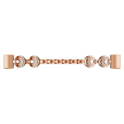 For Fitbit Charge 2 Sun Moon Star Diamond Metal Watch Band(Rose Gold) by bashfashion