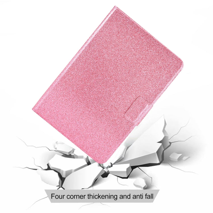 For Huawei MatePad 10.4 2022 Glitter Powder Leather Tablet Case(Pink) by bashfashion