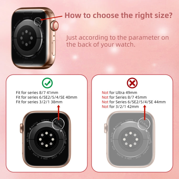 Stainless Steel Frame Silicone Watch Band For Apple Watch Series 9&8&7 41mm / SE 3&SE 2&6&SE&5&4 40mm / 3&2&1 38mm(Black) by bashfashion