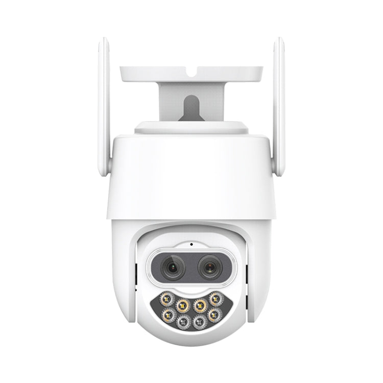 QX82 400W Dual Screen Dual Channel Synchronous Monitoring IP Camera, Plug:US Plug by bashfashion