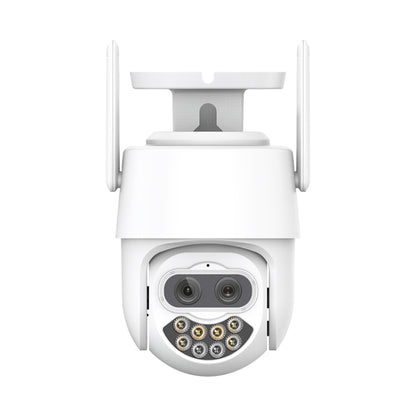 QX82 400W Dual Screen Dual Channel Synchronous Monitoring IP Camera, Plug:EU Plug by bashfashion
