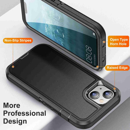 For iPhone 14 / 13 Life Waterproof Rugged Phone Case(Black) by bashfashion