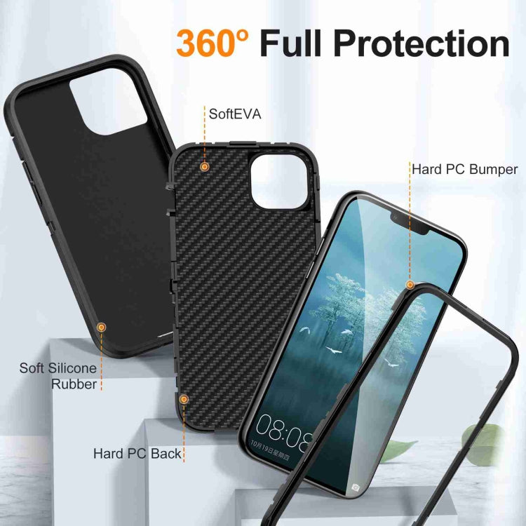 For iPhone 14 / 13 Life Waterproof Rugged Phone Case(Black) by bashfashion