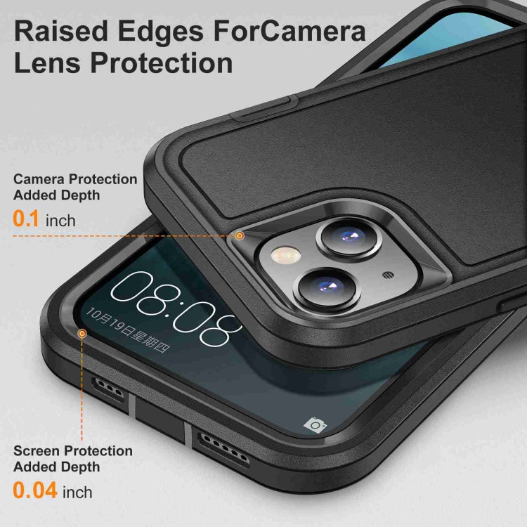 For iPhone 14 / 13 Life Waterproof Rugged Phone Case(Black) by bashfashion
