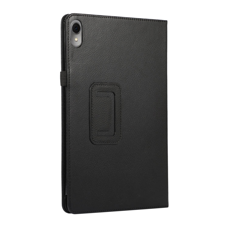 For Huawei MatePad 11 2023 Litchi Texture Leather Tablet Case with Holder(Black) by bashfashion