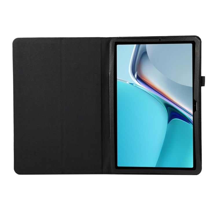 For Huawei MatePad 11 2023 Litchi Texture Leather Tablet Case with Holder(Black) by bashfashion
