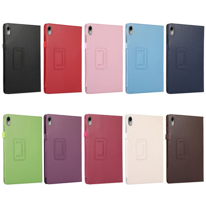 For Huawei MatePad 11 2023 Litchi Texture Leather Tablet Case with Holder(Black) by bashfashion