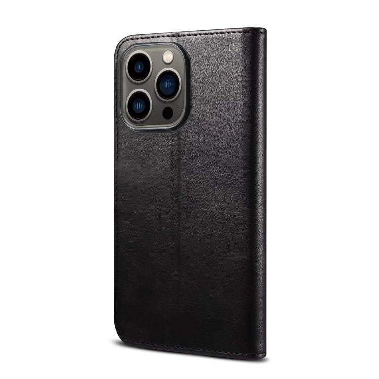 For iPhone 14 Pro Max GUSSIM Horizontal Flip Leather Phone Case(Black) by GUSSIM