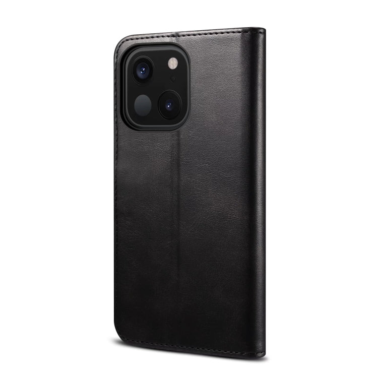 For iPhone 14 Plus GUSSIM Horizontal Flip Leather Phone Case(Black) by GUSSIM