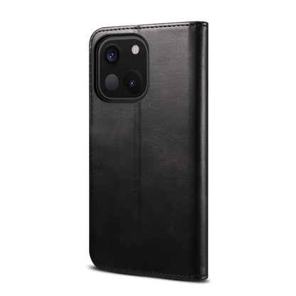 For iPhone 14 GUSSIM Horizontal Flip Leather Phone Case(Black) by GUSSIM