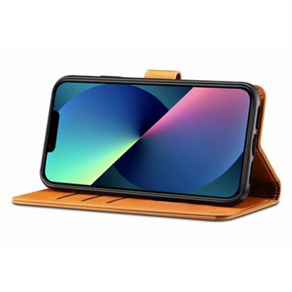 For iPhone 14 GUSSIM Horizontal Flip Leather Phone Case(Black) by GUSSIM