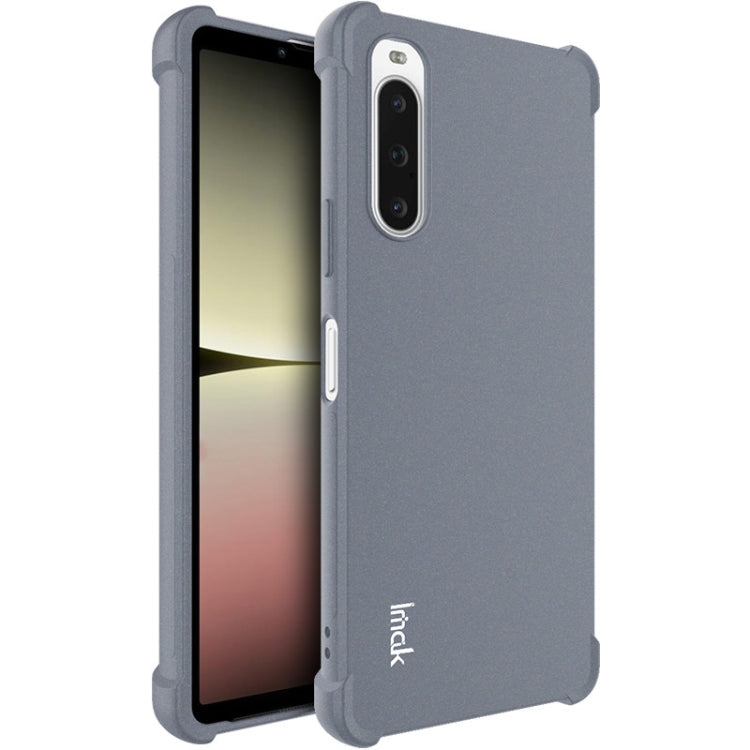 For Sony Xperia 10 V imak Shockproof Airbag TPU Phone Case(Matte Grey) by imak