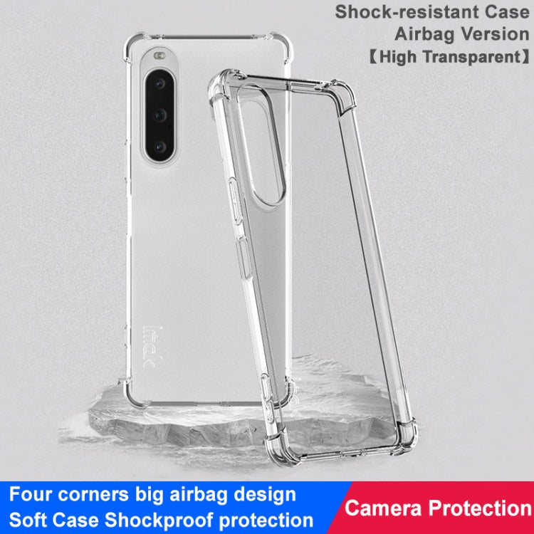 For Sony Xperia 10 V imak Shockproof Airbag TPU Phone Case(Transparent) by imak