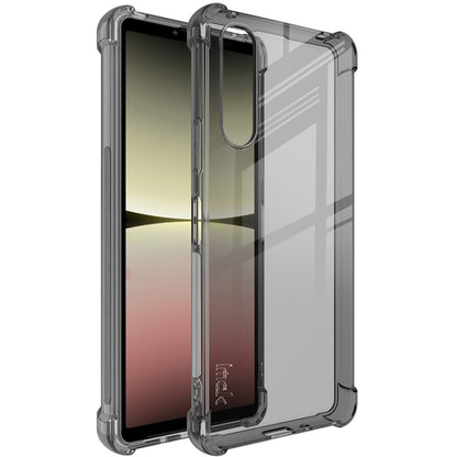 For Sony Xperia 10 V imak Shockproof Airbag TPU Phone Case(Transparent Black) by imak
