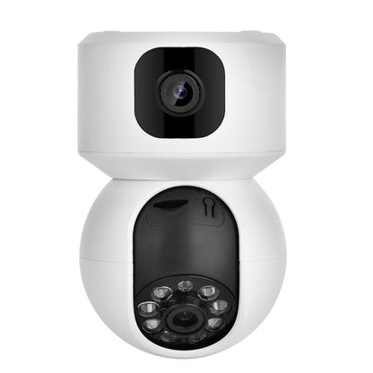 YT66 Dual 2MP Wireless Smart PTZ Camera, Plug:EU Plug by bashfashion