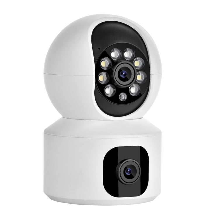 YT66 Dual 2MP Wireless Smart PTZ Camera, Plug:UK Plug by bashfashion